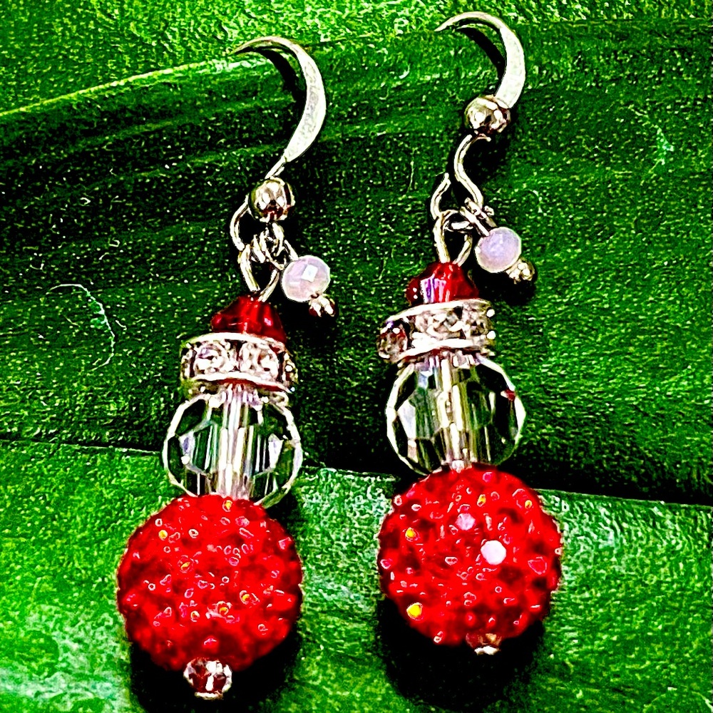 Handmade Christmas earrings
